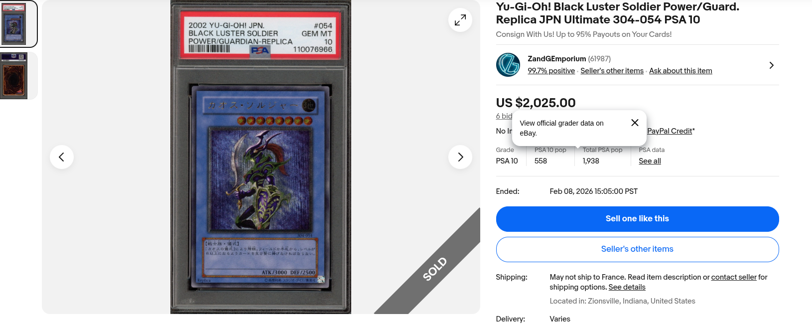 Ebay sold item picture